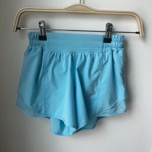 Like New Hotty Hot High-Rise Lined Short 4" - Kayak Blue Size 2